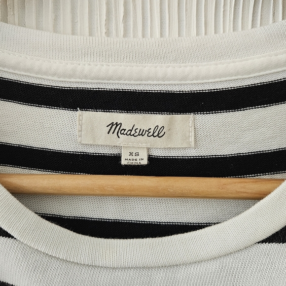 Madewell Striped Tie-Back Tee XS - Picture 6 of 7